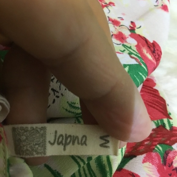 Japna Size M Tropical Print Spaggueti Strap NWOT - Picture 2 of 6